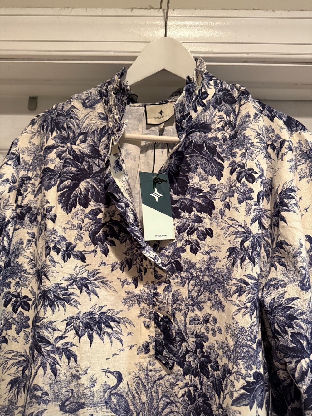 Tuckernuck Navy Blue Toile Tate Dress - Picture 4 of 11